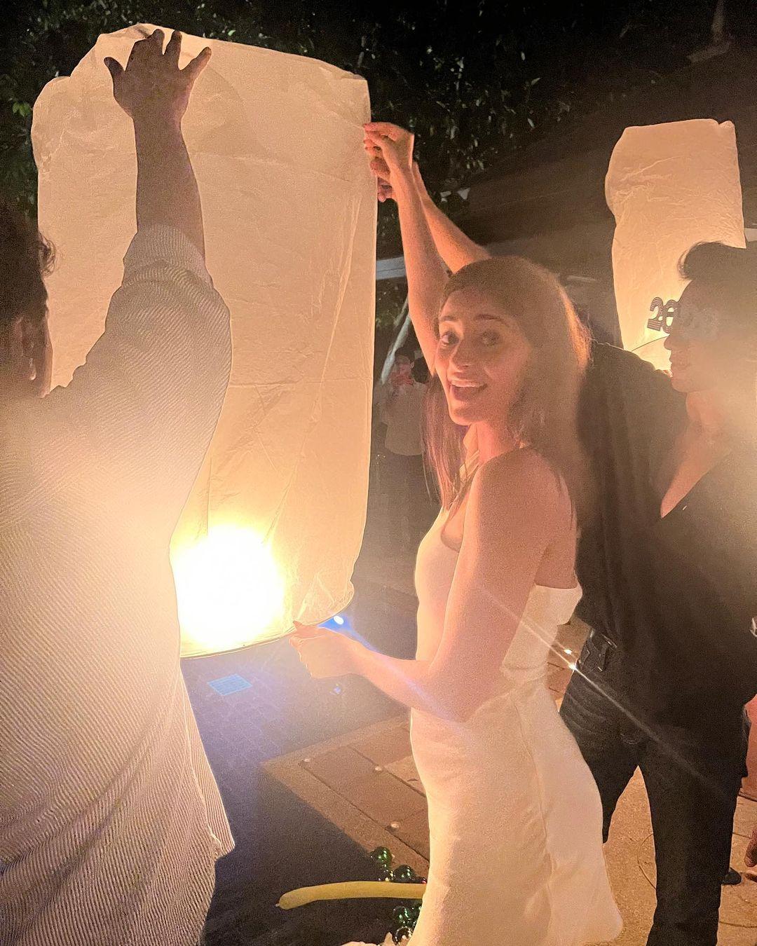 Ananya Panday headed to Thailand this year to celebrate the New year. She headed out to the country days before the New Years and seemed to have a gala time. She shared a picture of herself lighting the Chinese latern, which is customary to fly on New Year's eve