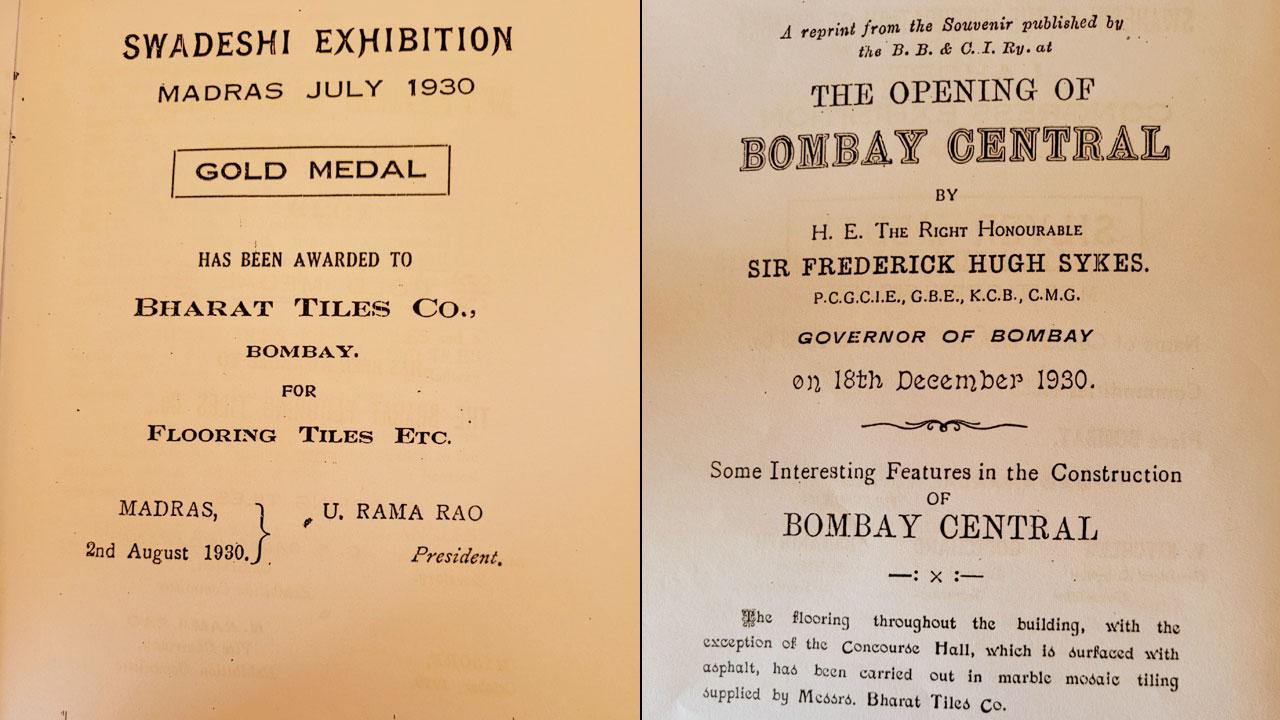 Certificate of merit awarded to the company at the 1930 Swadeshi Exhibition, Madras station. Image courtesy/Asiatic Society of Mumbai