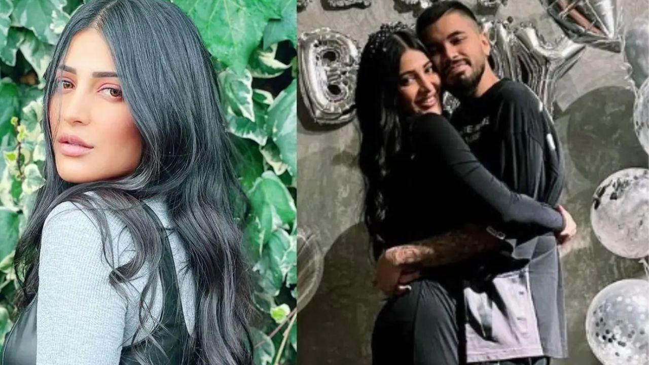 Shruti Haasan shares adorable pic with beau Santanu from her birthday bash. Full Story Read Here