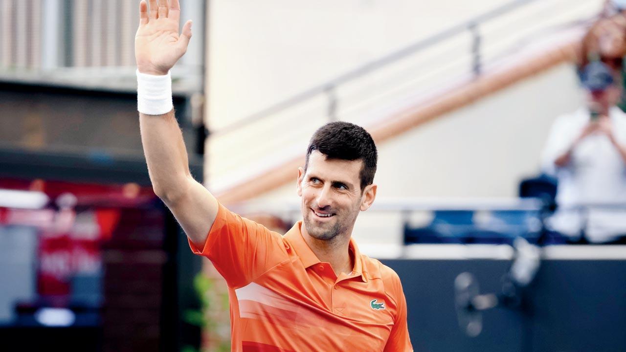 Easy win for Novak Djokovic in first singles match on return