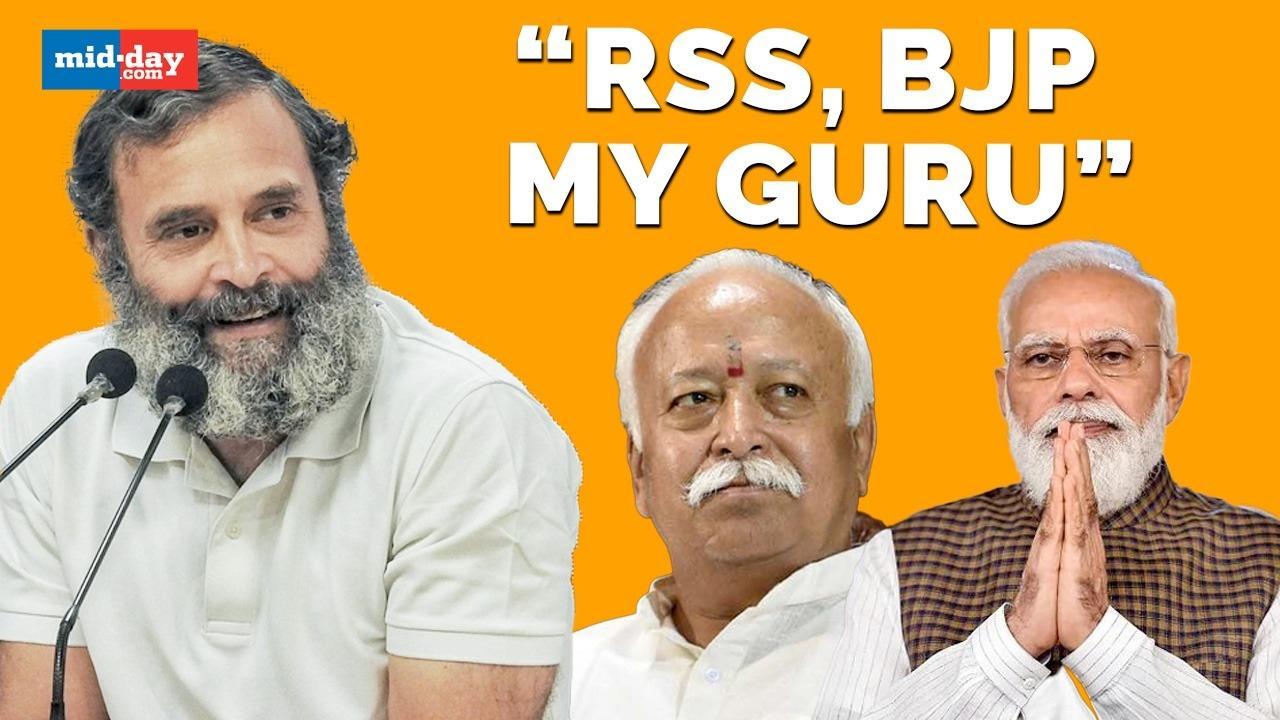 'RSS, BJP My Gurus,’ Rahul Gandhi Takes Indirect Jibe