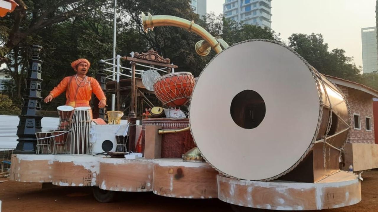 Republic Day's parade prepartion underway at Shivaji Park, Dadar in Mumbai Pic/Pradeep Dhivar