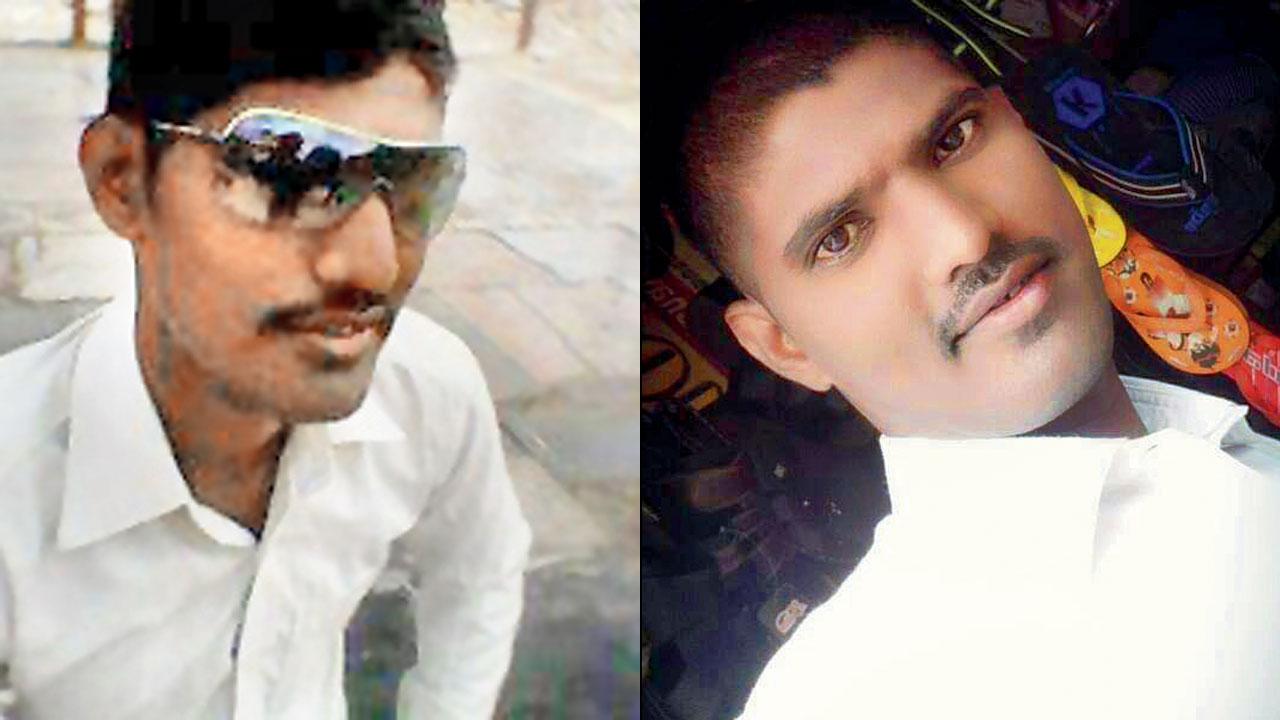 The accused Jitendra Patel and Sudarshan Khandare (right) have a past record, the police said