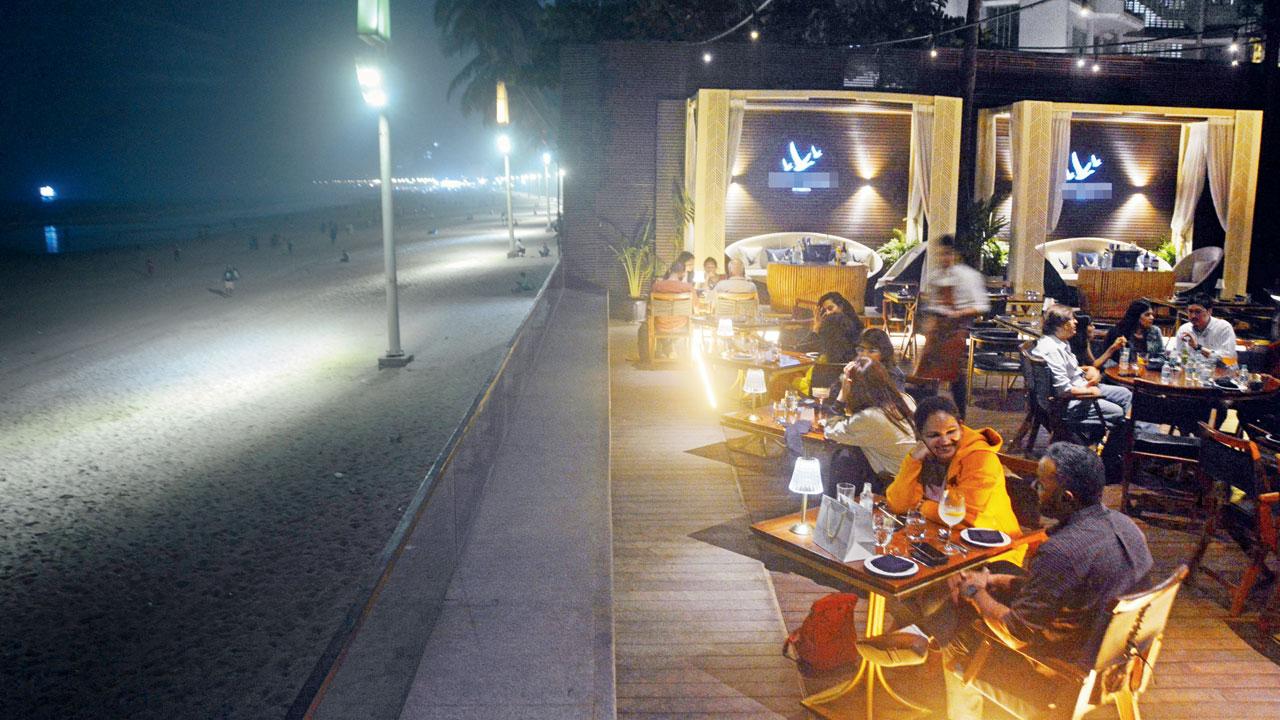 Estella enjoys an uninterrupted view of Juhu Beach. PIC/SATEJ SHINDE