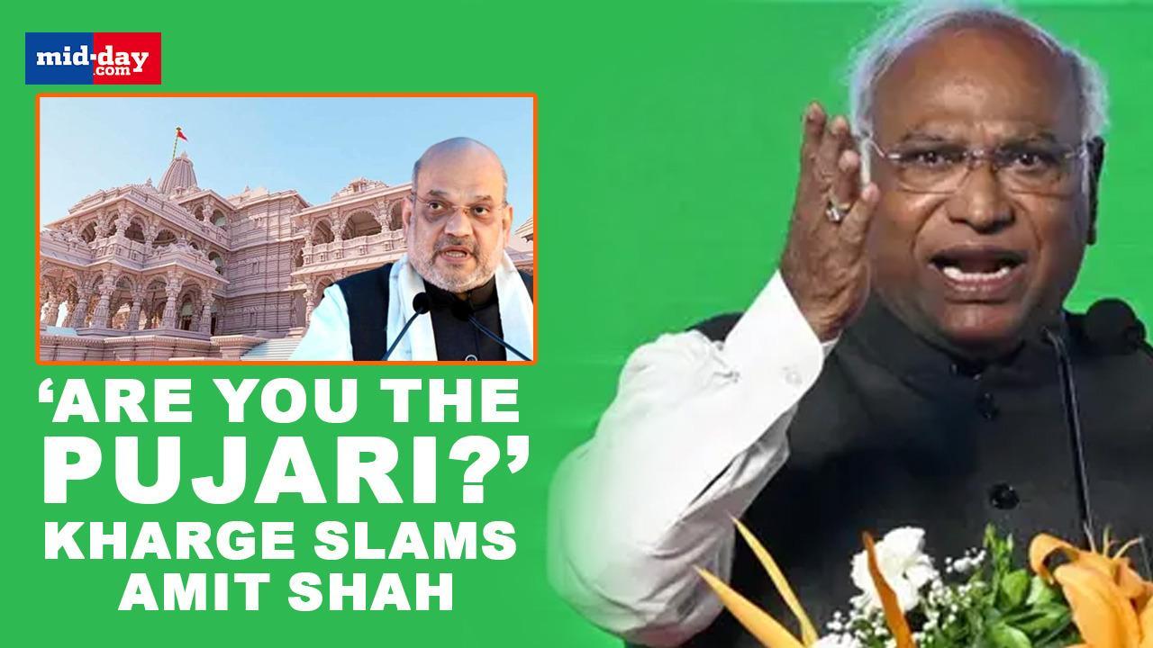 Who are you to tell the date…: Kharge slams Amit Shah on Ram Mandir statement