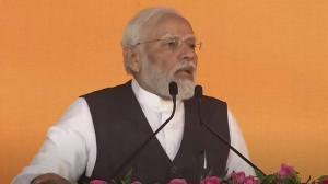 PM Modi at BKC. ScreengrabCMO Maharashtra
