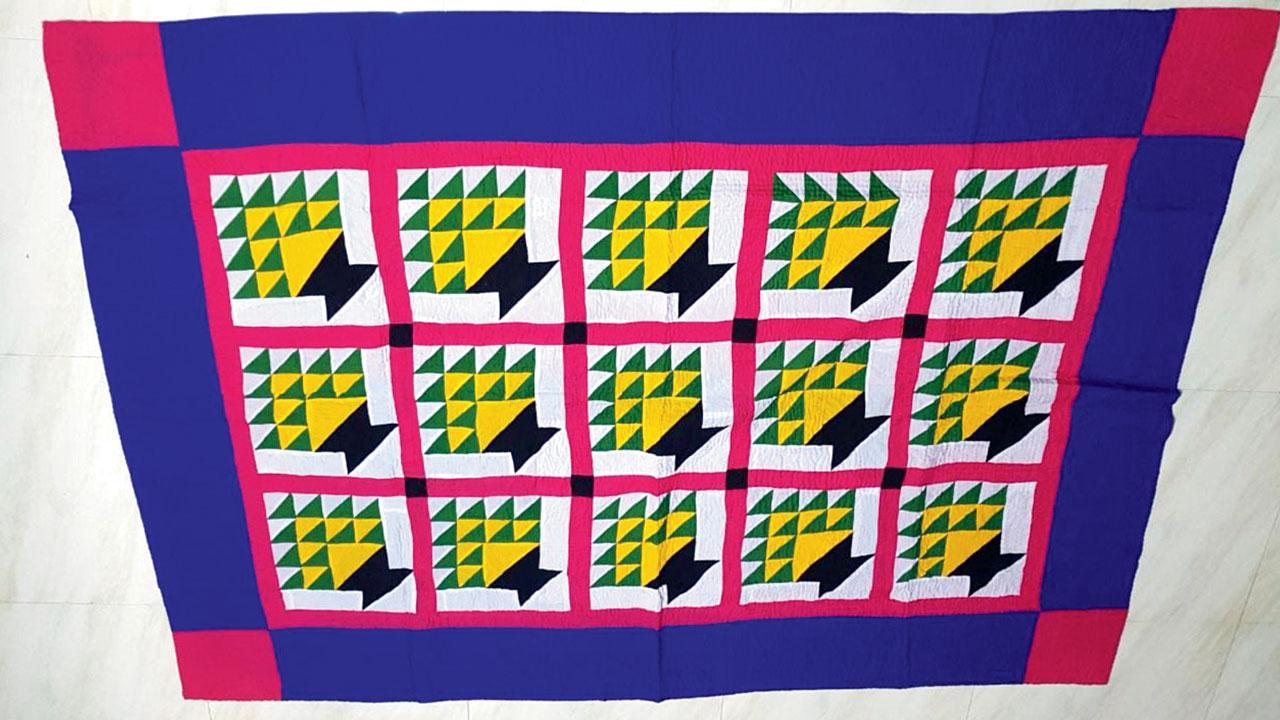 A bright godri quilt