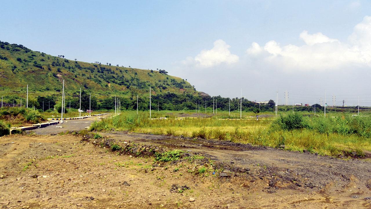 The land where Navi Mumbai International Airport is set to come up. File pic