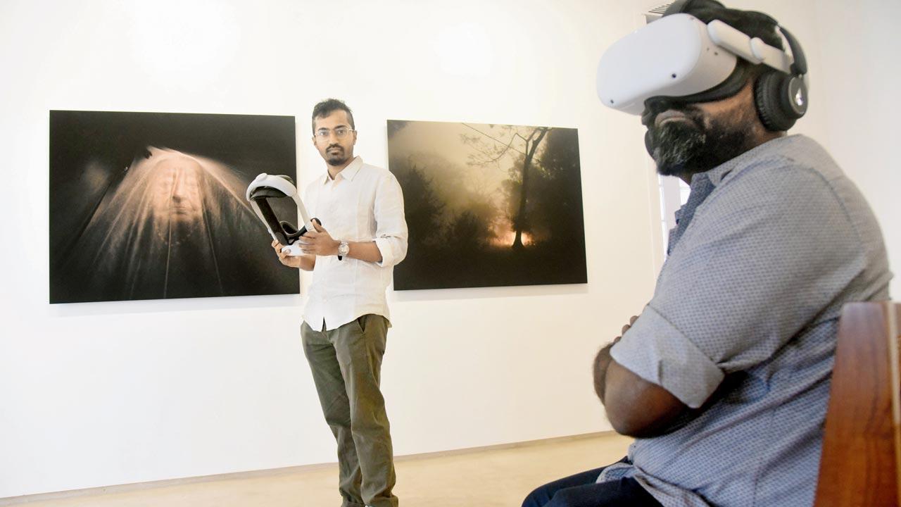 The hour-long VR film will draw you in completely, ensuring you don’t look at your phone and  is similar to a time machine. Pic/Sameer Markande
