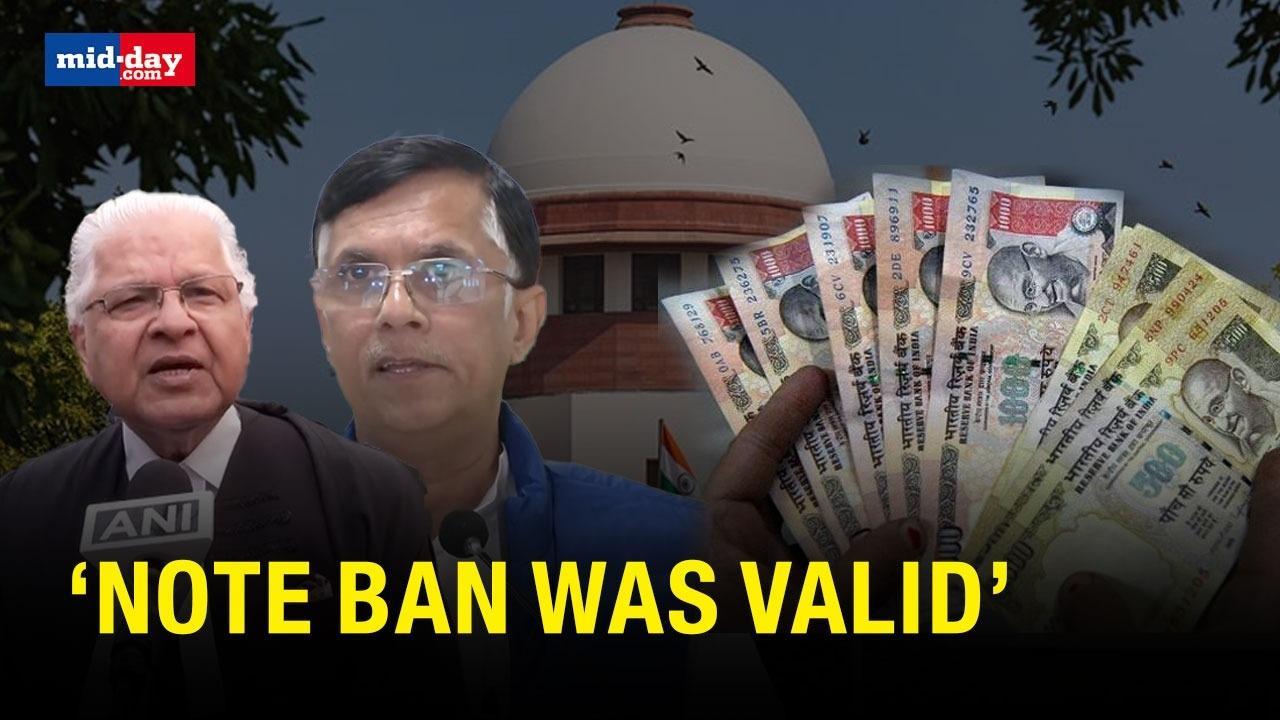 SC Upholds Government’s Decision On Demonetization, Says Note Ban Was Valid