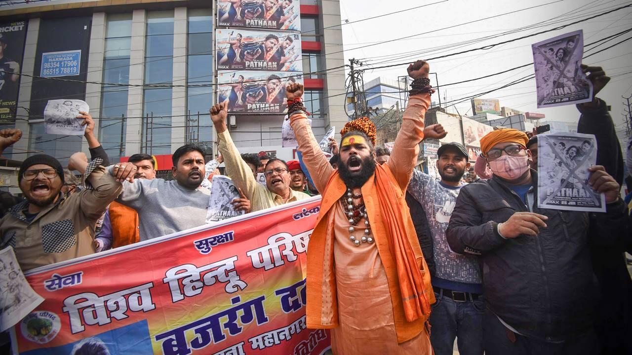 Nine Bajrang Dal worker detained for disrupting 'Pathaan' screening