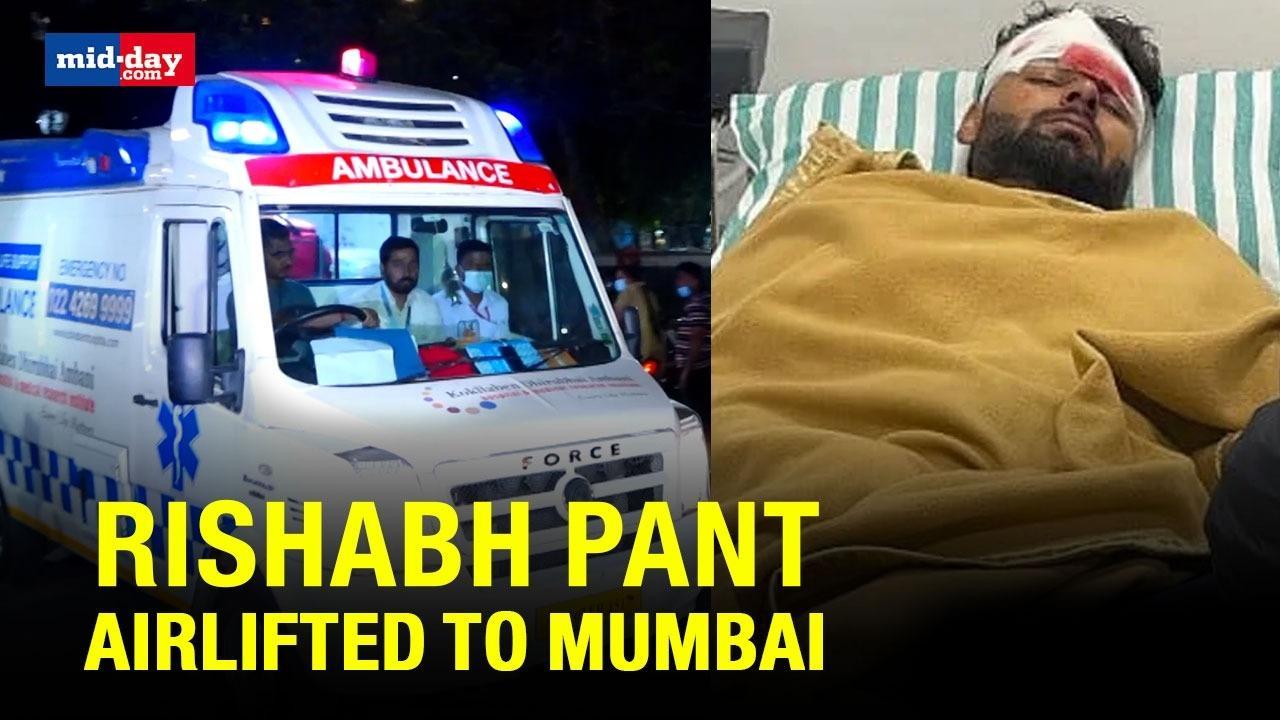 Rishabh Pant Airlifted To Mumbai’s Kokilaben Hospital For Further Treatment