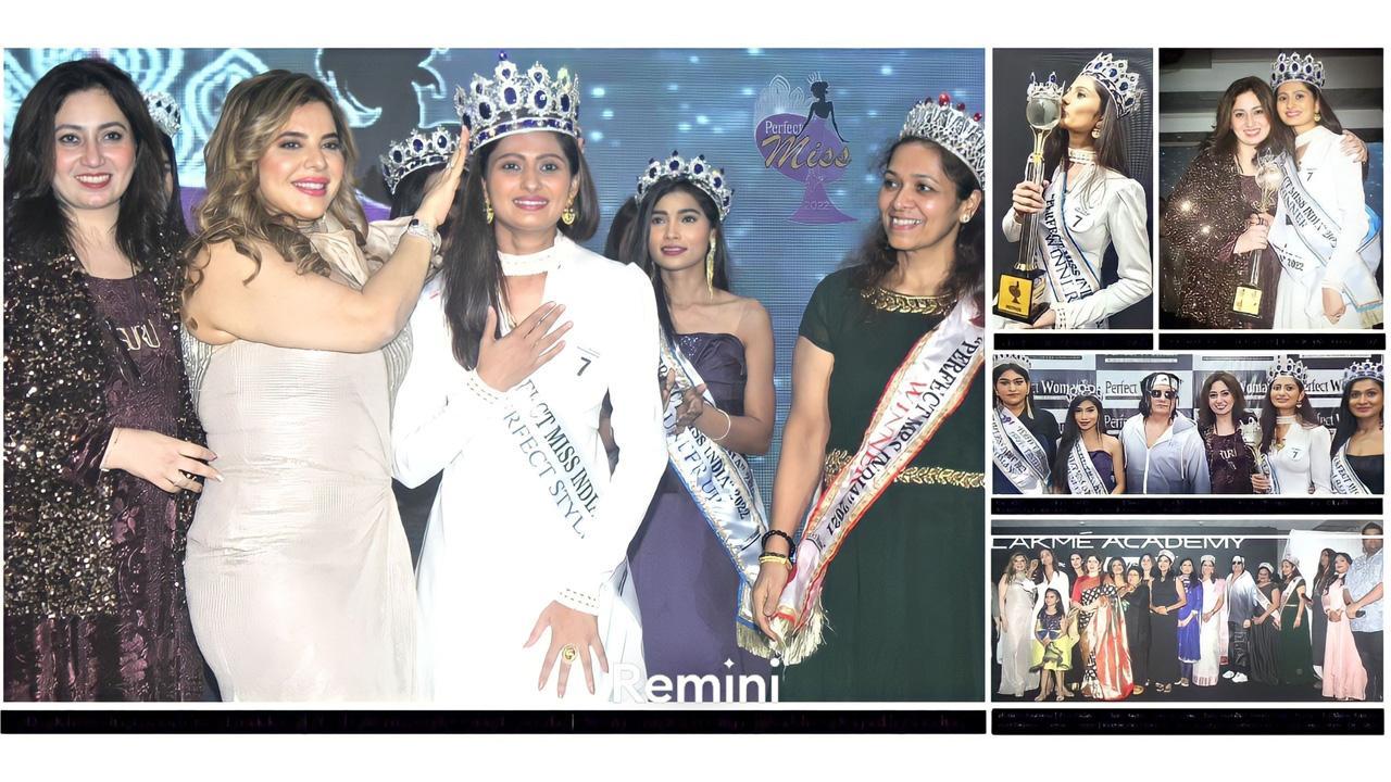 Reena Trivedi from Rajasthan bags the Crown Bright “Perfect Miss Of India 2022