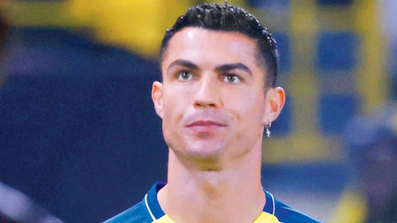 Look Cristiano Ronaldo Shows Signs of Age With Greying Hair  Thick Accent