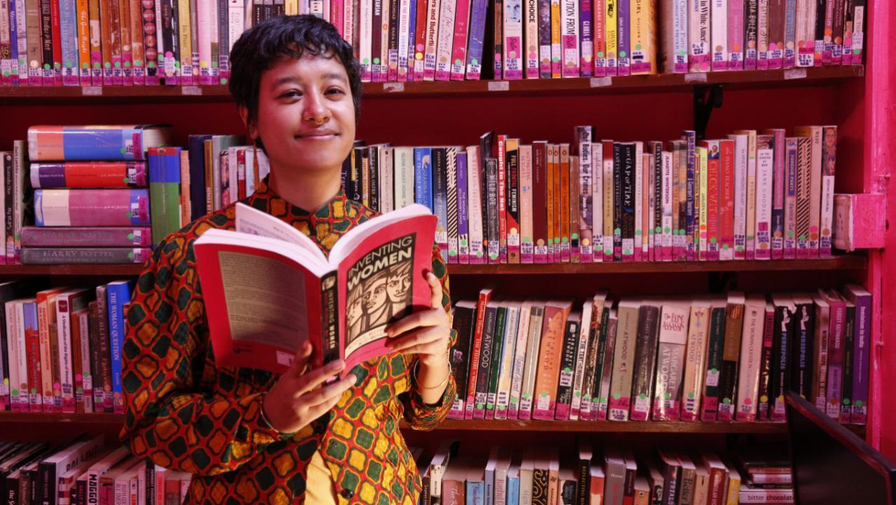 Aqui Thami started Sister Library to encourage more people to read books by women authors. Photo Courtesy: Manjeet Thakur/Mid-day