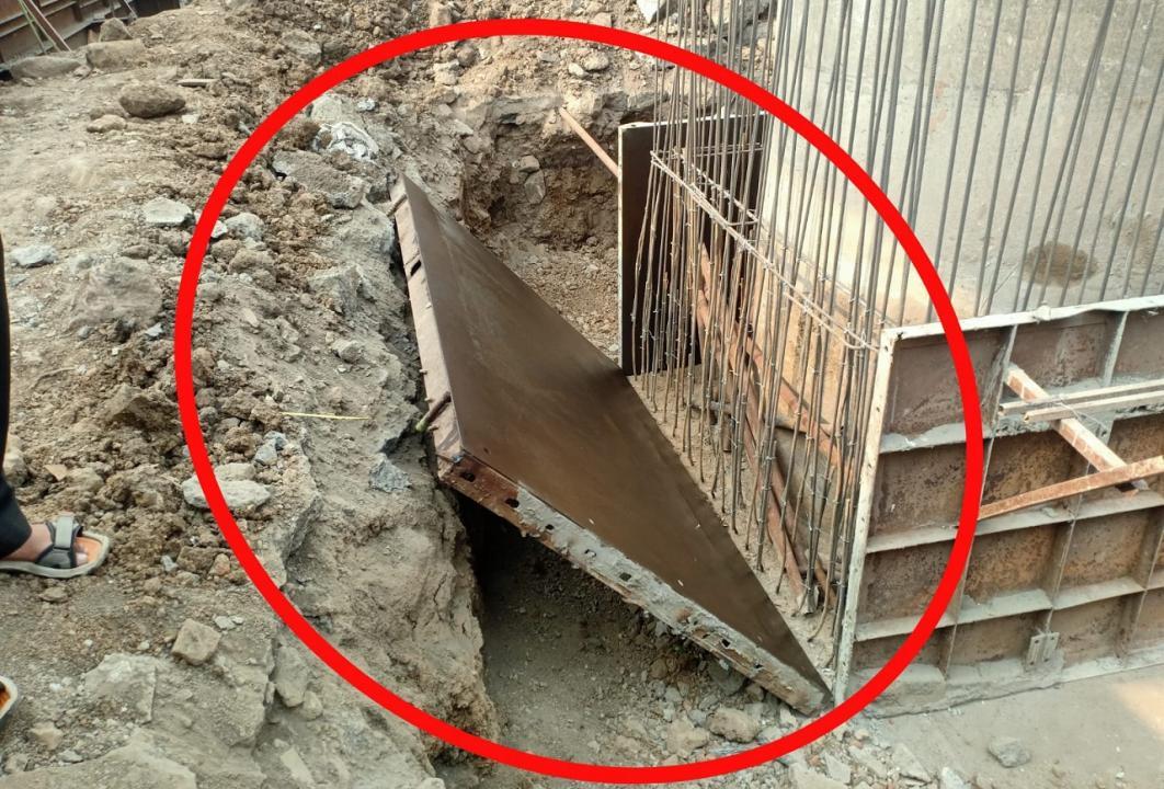 Thane: Woman killed as heavy metal plate at Metro work site falls on her