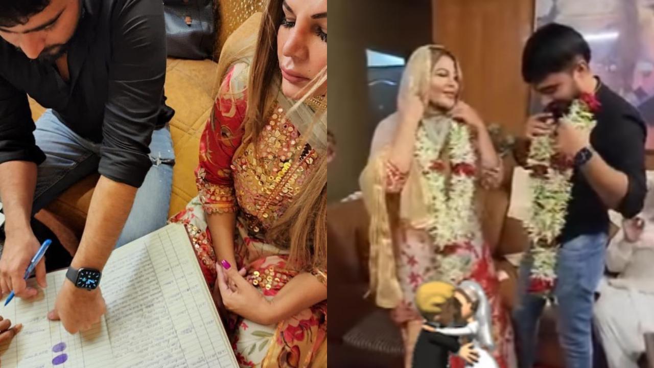 Rakhi Sawant reacts to pregnancy rumours after posting Nikah pics photo