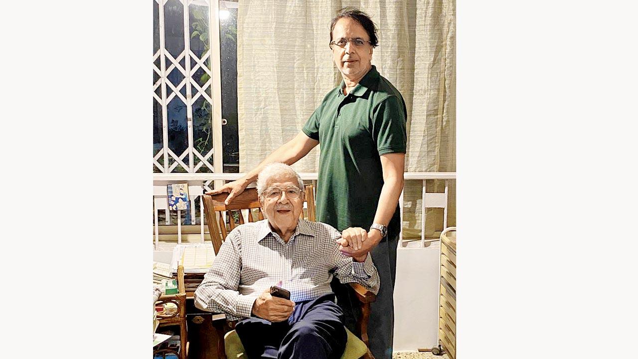 Wing Commander Jaggi Nath (left) with Anant Mahadevan