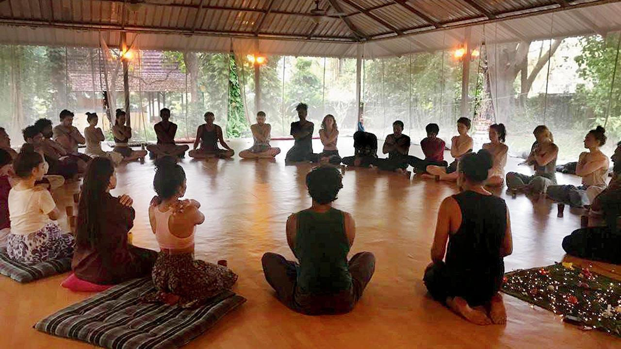 An ecstatic dance session in Goa
