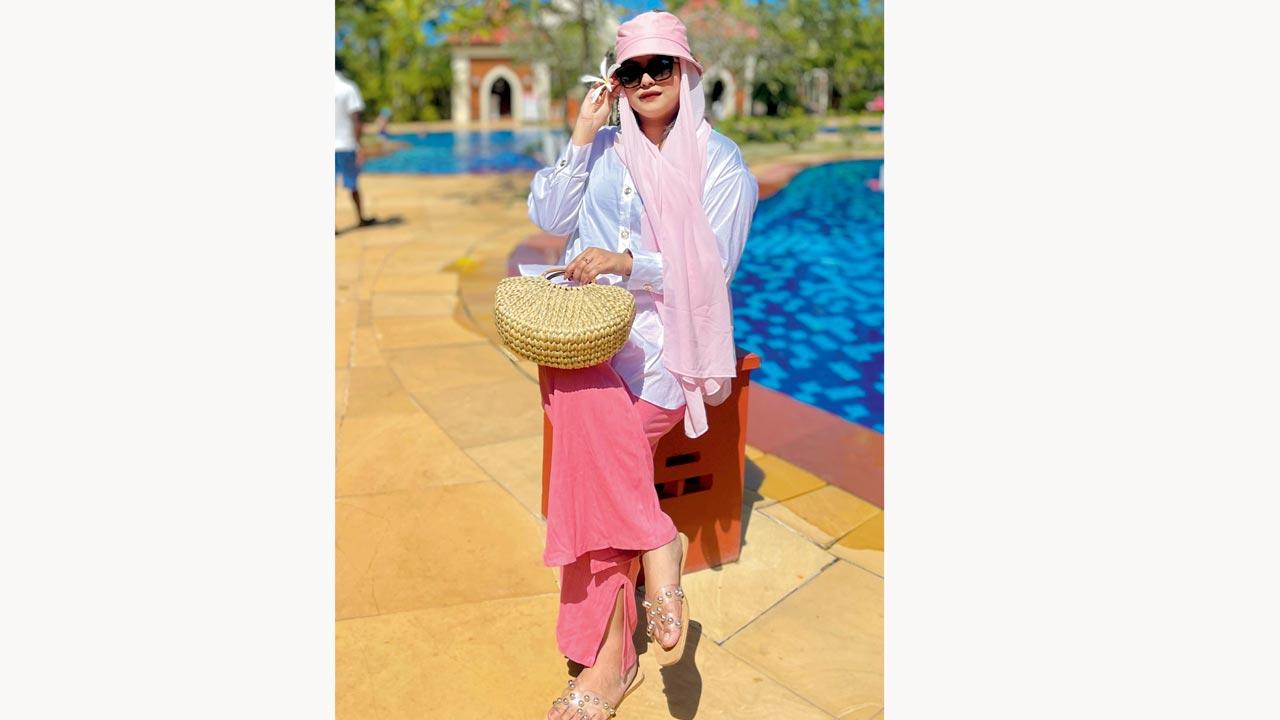 Fashion blogger Afia had been on a hunt for chic clothing fitting her modest fashion choices for over a year. The bucket-hat hijab from  Little Black Hijab, is one of her favourites. Pic Courtesy/Afia