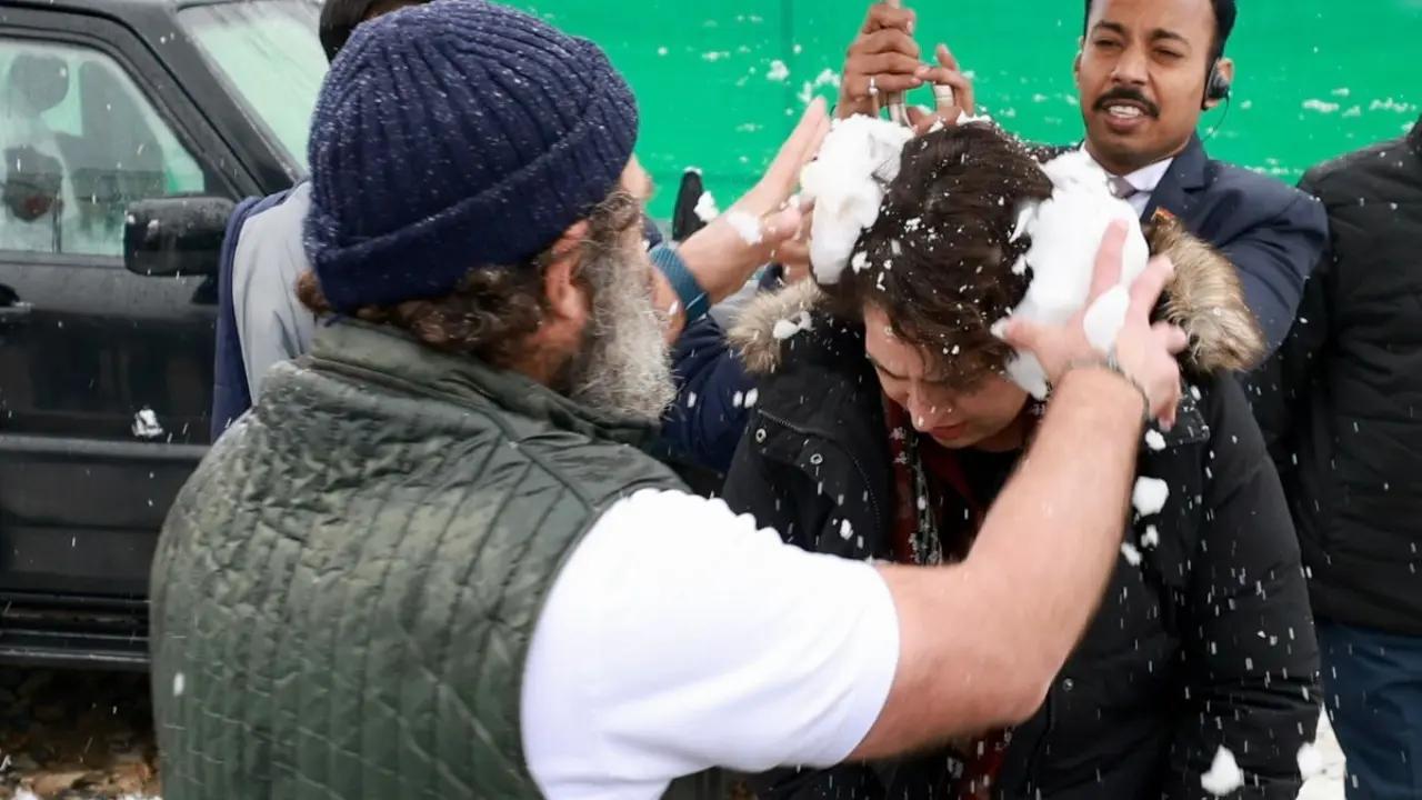 The duo had 'Sheen Jung' (snowball fight), strolled along the famous Dal Lake on Monday evening, took photographs of the snow and the lake and greeted people. A less than a minute video titled 'Snow fights and a walk by the Dal lake with Priyanka' on Rahul Gandhi's YouTube channel, put out on Tuesday morning, showcased the fun times the Gandhis had after the culmination of the march with an opposition rally earlier in the day amid heavy snowfall.