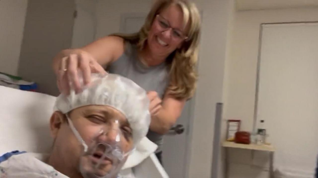 Watch: Jeremy Renner drops 'amazing spa' session video from hospital post snow plow accident