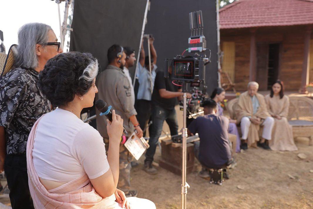 Kangana Ranaut took to social media and shared some behind the scenes pictures from the sets of the film and penned a lengthy note about her experience of working on the project