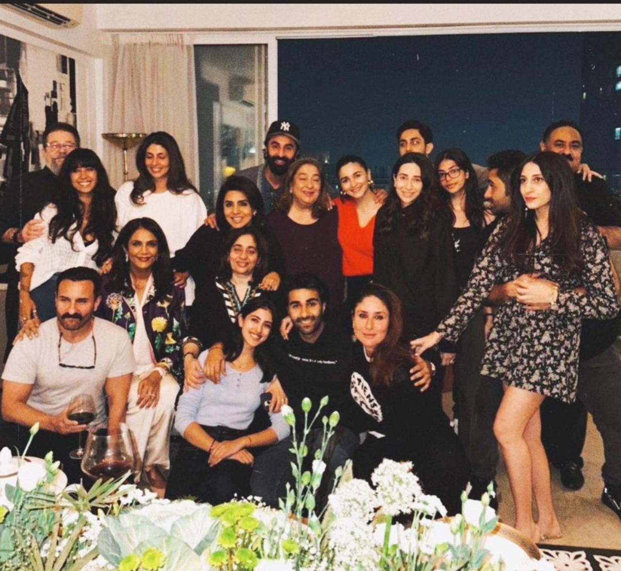 Mid-week blues are real and what better way to get rid of them than celebrating with your near and dear ones. On Tuesday night, the Kapoor family gathered together for a night of food and good conversation
