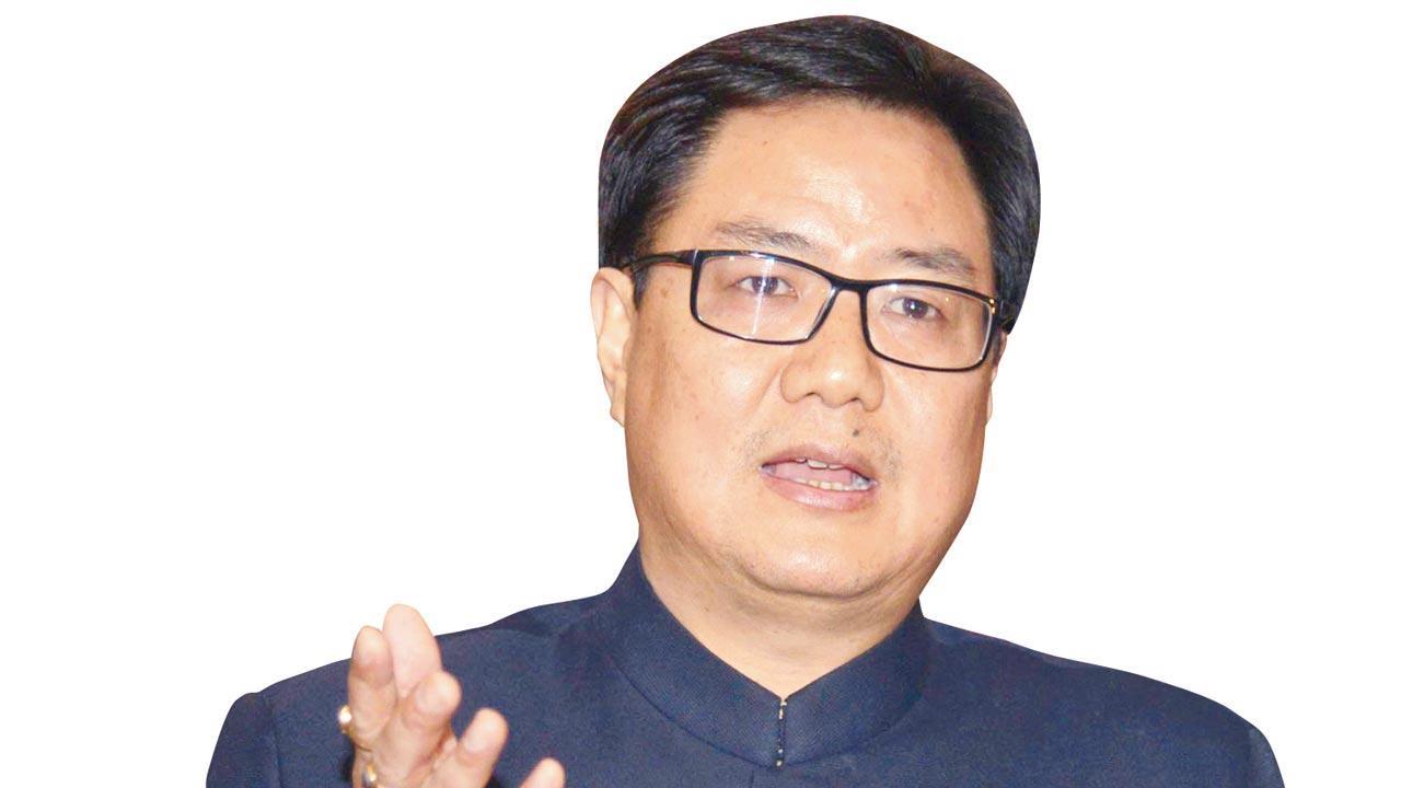 Kiren Rijiju uses retd judge’s voice to back govt stand