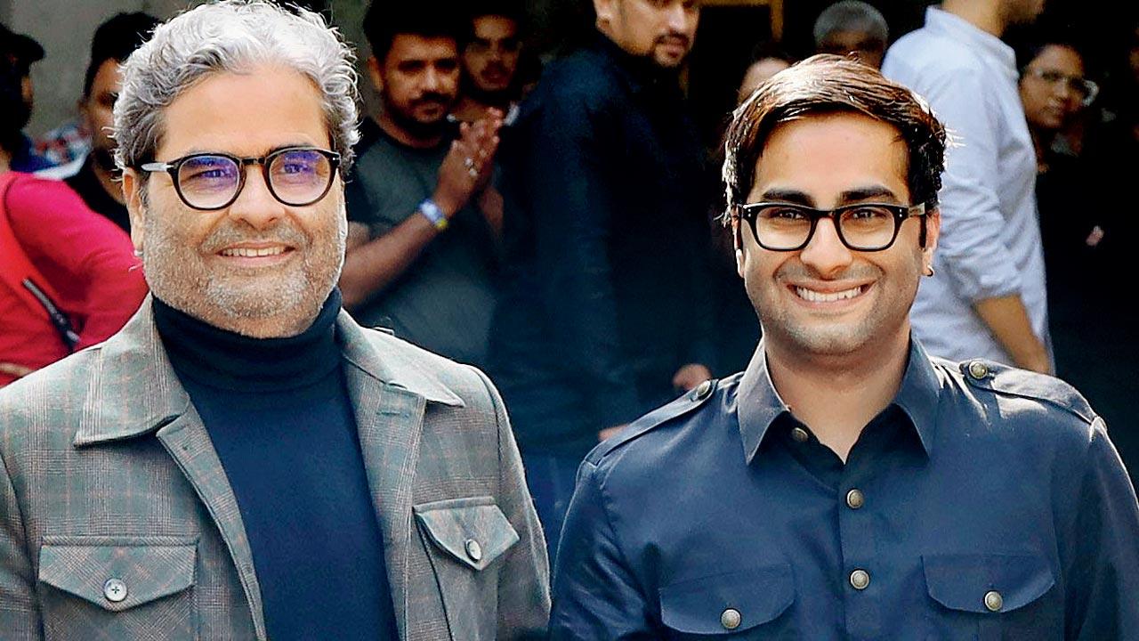 Vishal Bhardwaj and son Aasmaan