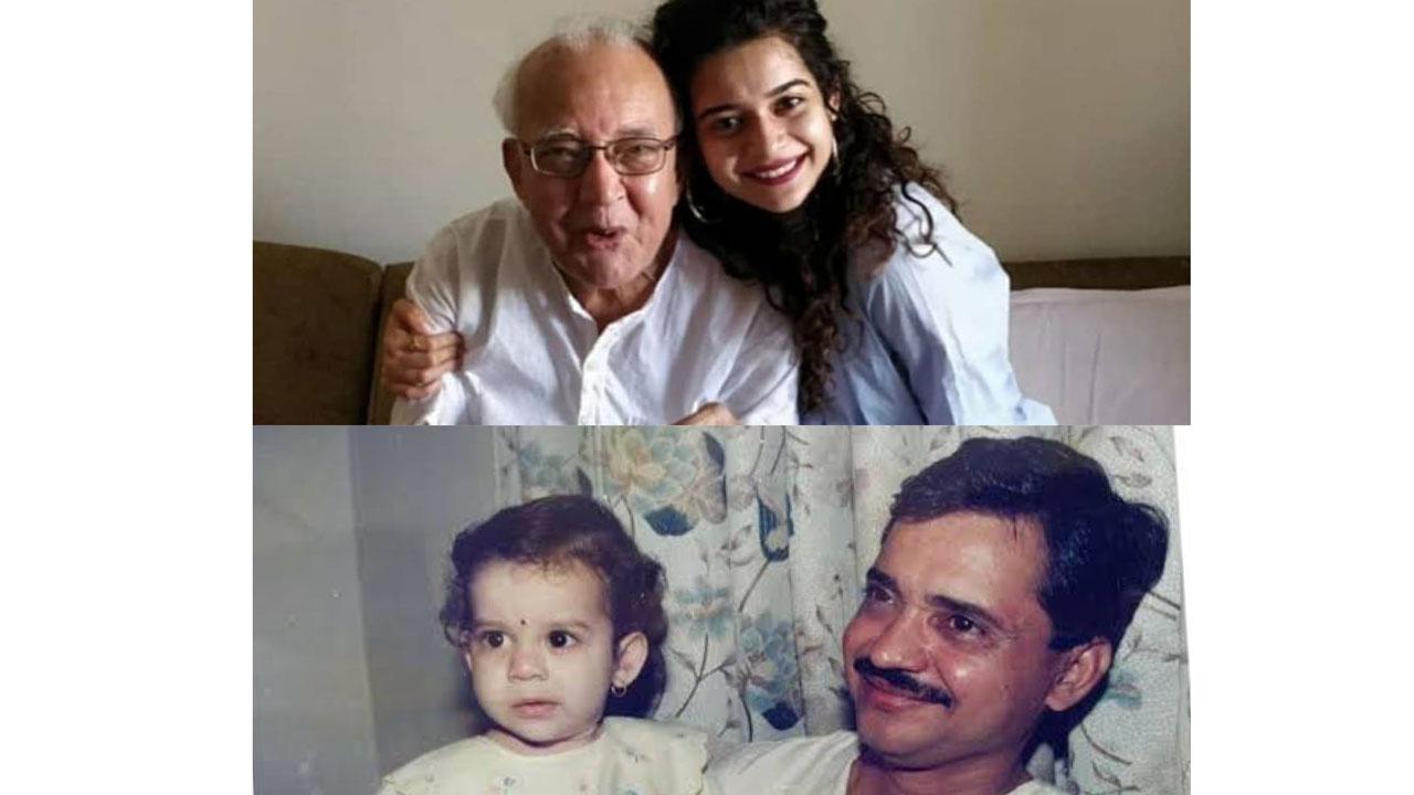 With her father and uncle -  Daddy's girl always! Mithila often posts images with her family and especially with her father on her Instagram. Under this cute image she stated that, 