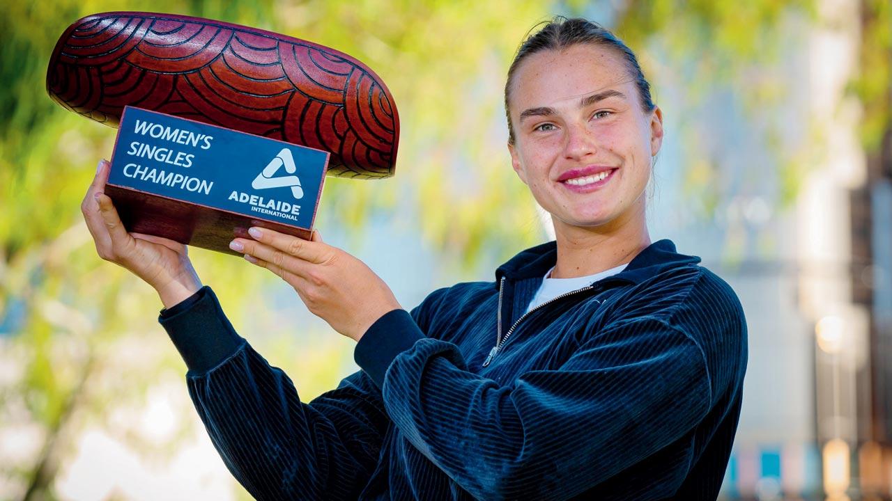 Women’s champion Aryna Sabalenka. Pic/Getty Images