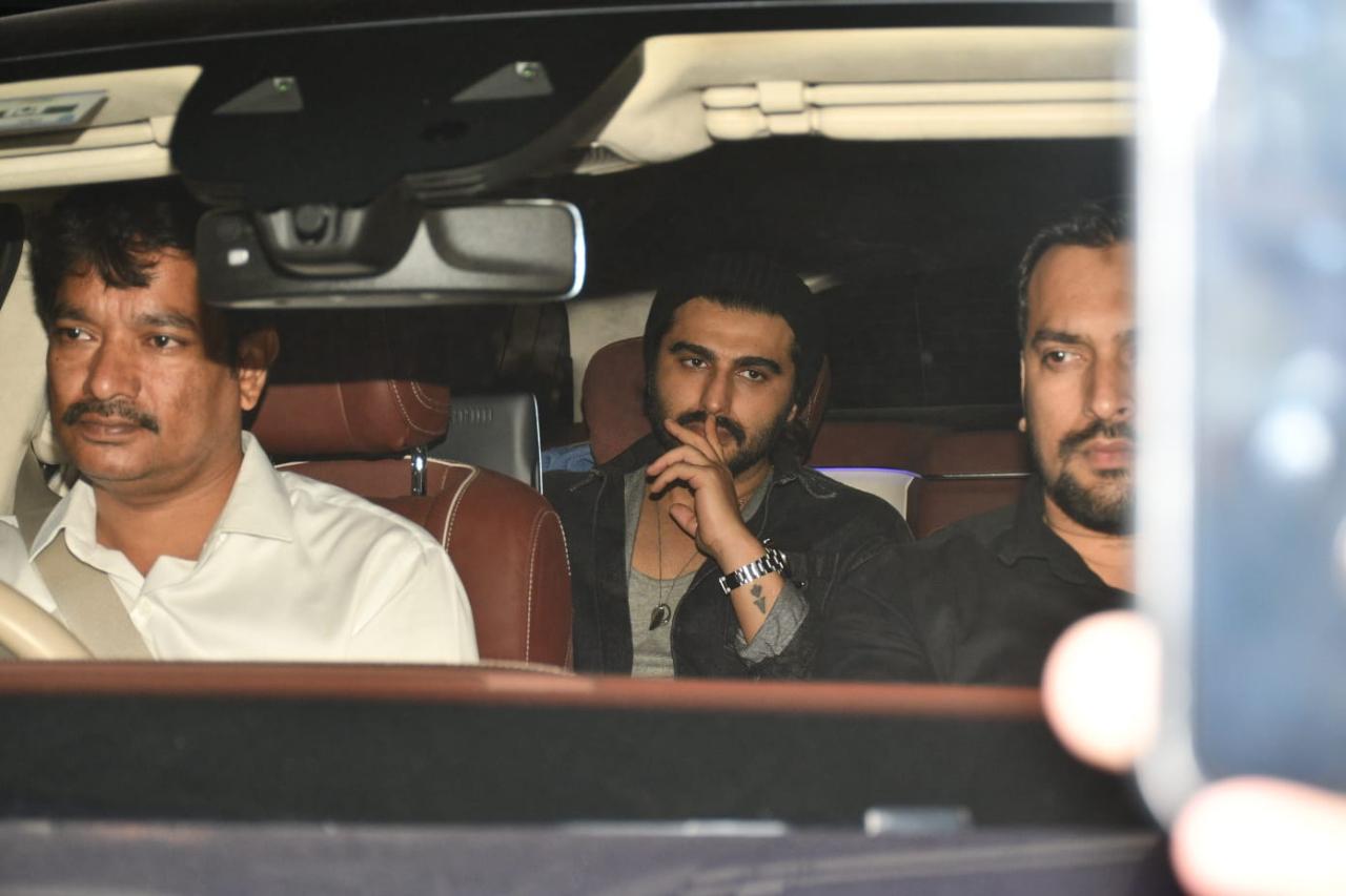 Arjun Kapoor was also seen arriving for the screening at YRF on Wednesday night
