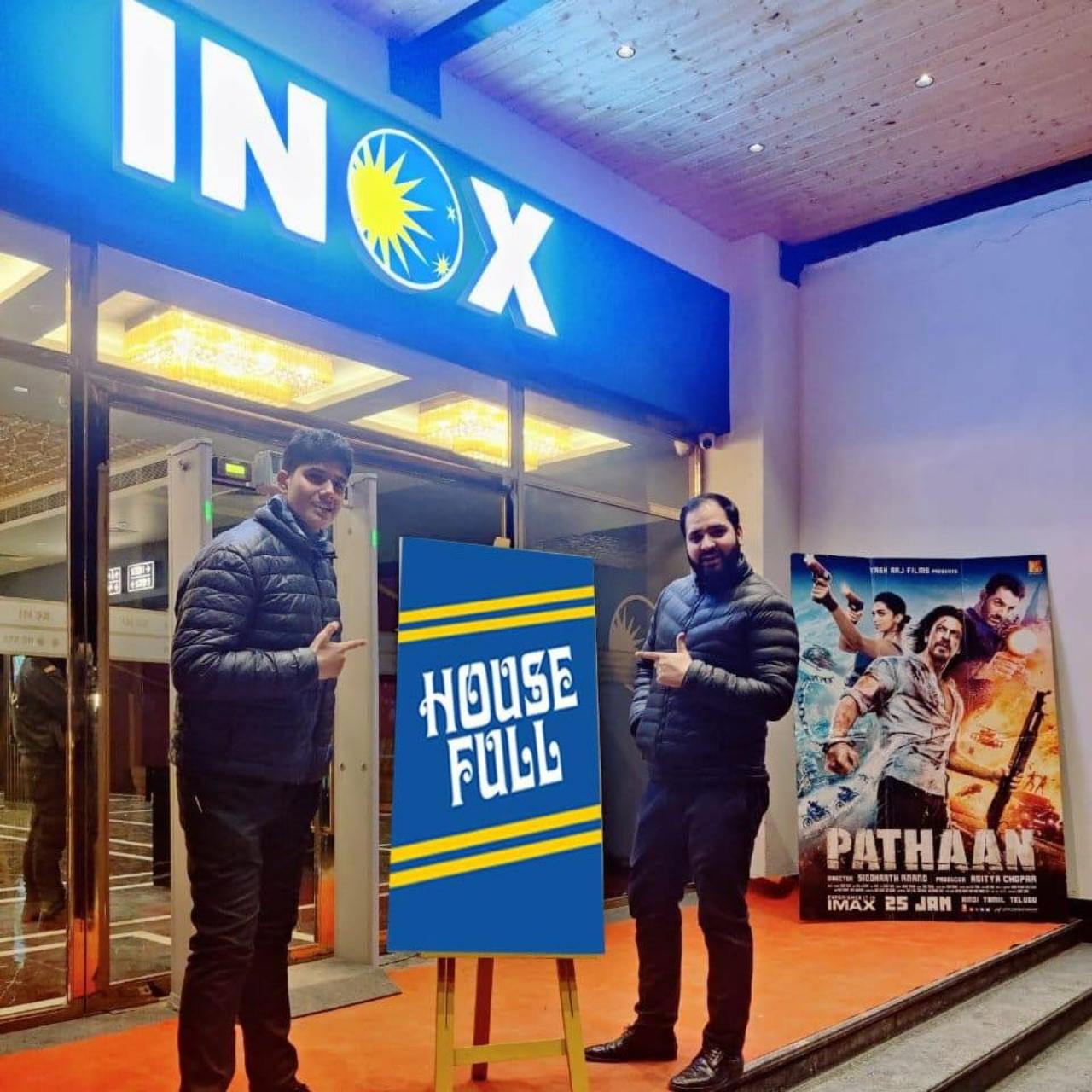 For the first time in 32 years, the Housefull board was pulled out to display at the INOX in Kashmir