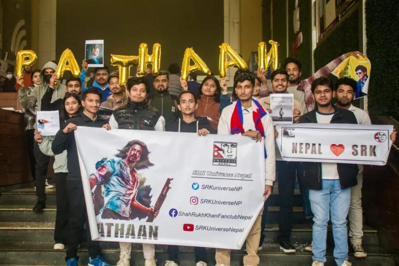 Not just India, but celebrations were seen taking place in several places across the world. While the above picture is from Nepal, fans were seen celebrating the film in London, Austria, and New York