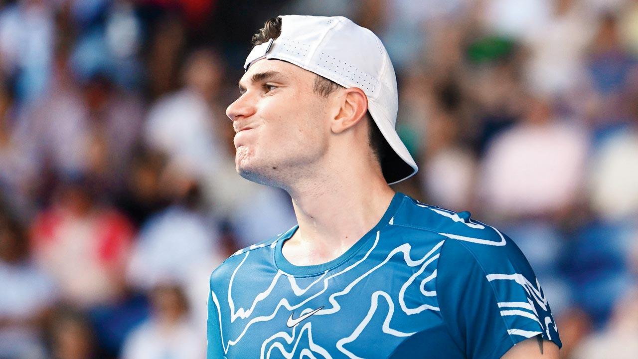 Great Britain’s Jack Draper during his defeat to Rafael Nadal