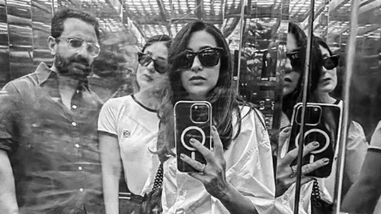 Karisma Kapoor drops lift selfie with Kareena Kapoor and Saif Ali Khan