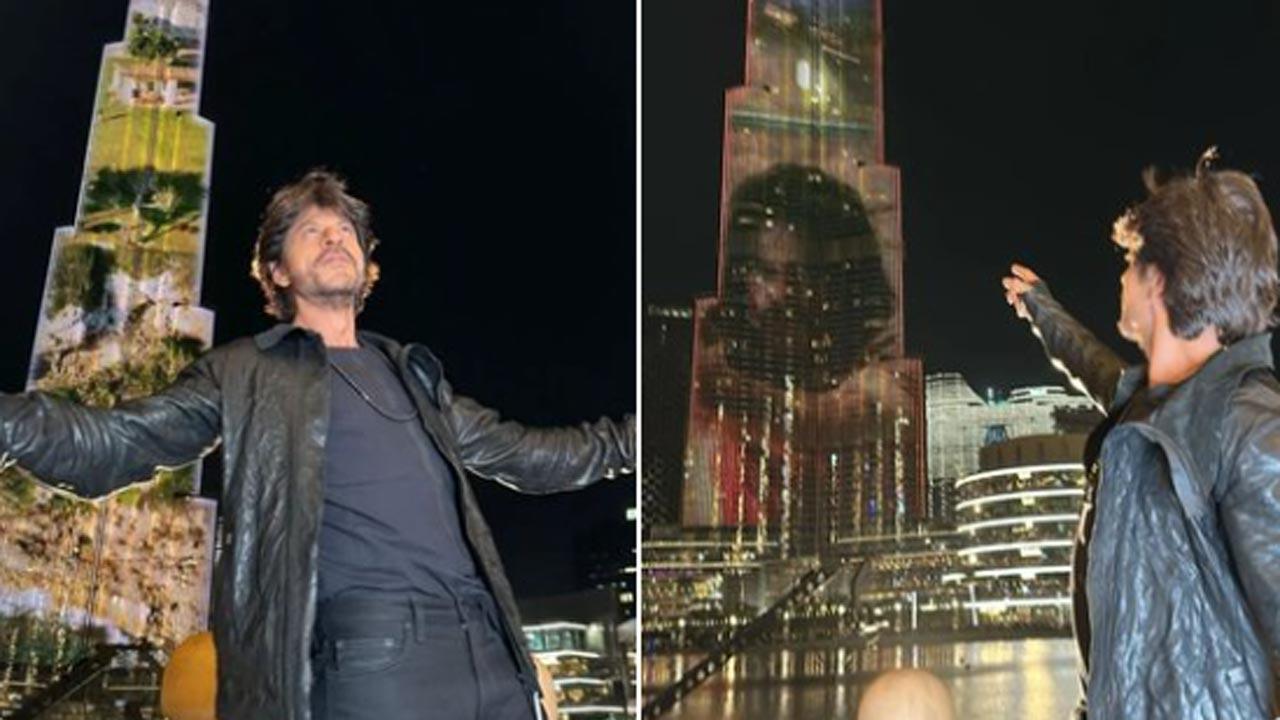 Shah Rukh Khan does his signature pose as Burj Khalifa lights up with 'Pathaan' trailer