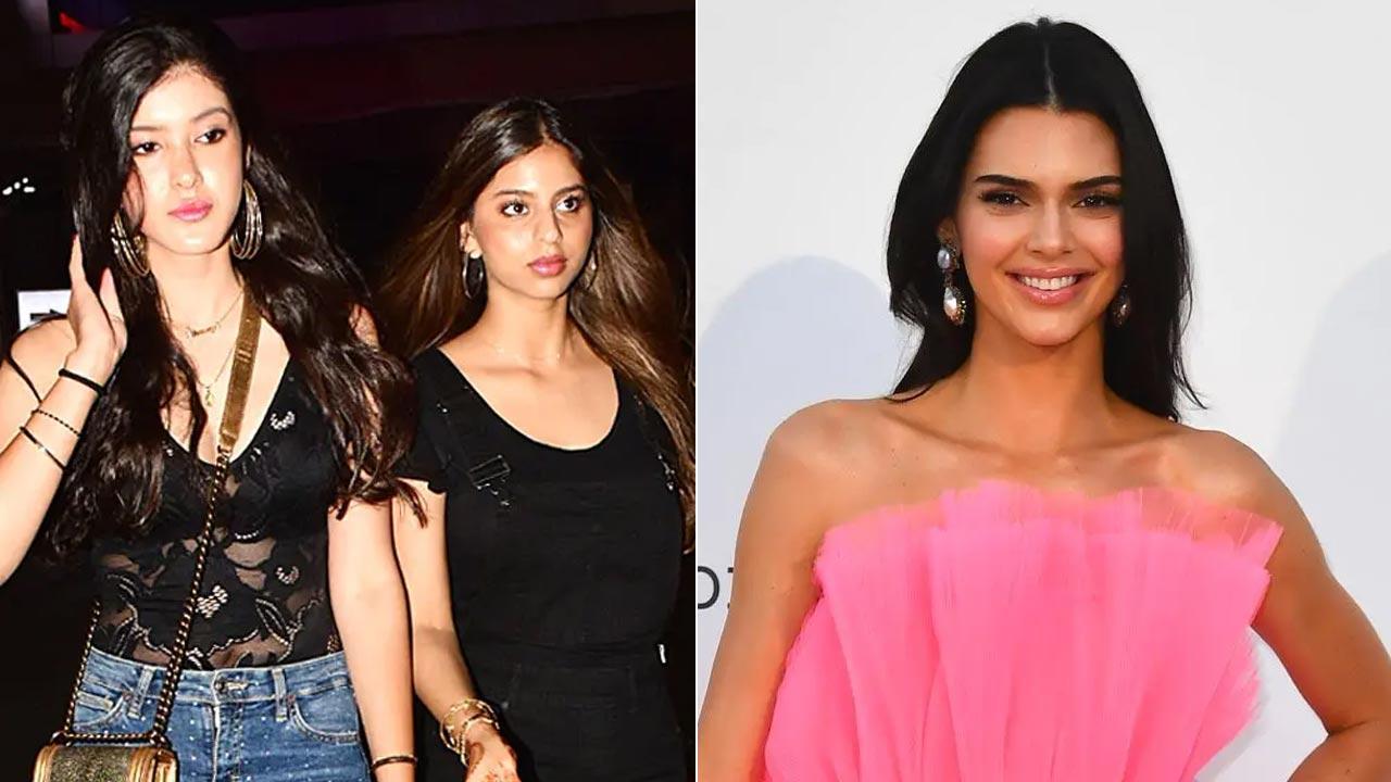 Shah Rukh Khan's daughter Suhana, Shanaya Kapoor meet Kendall Jenner in Dubai