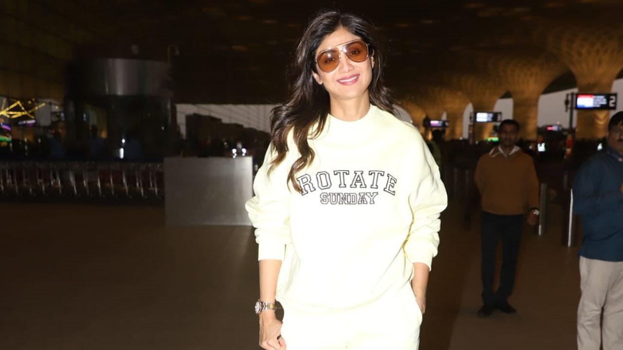 Shilpa Shetty jets off to Hyderabad for the last schedule of 'Indian Police Force'