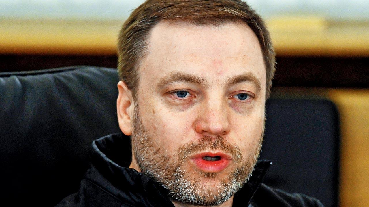 Interior Minister Denys Monastyrskyi. Pics/AFP