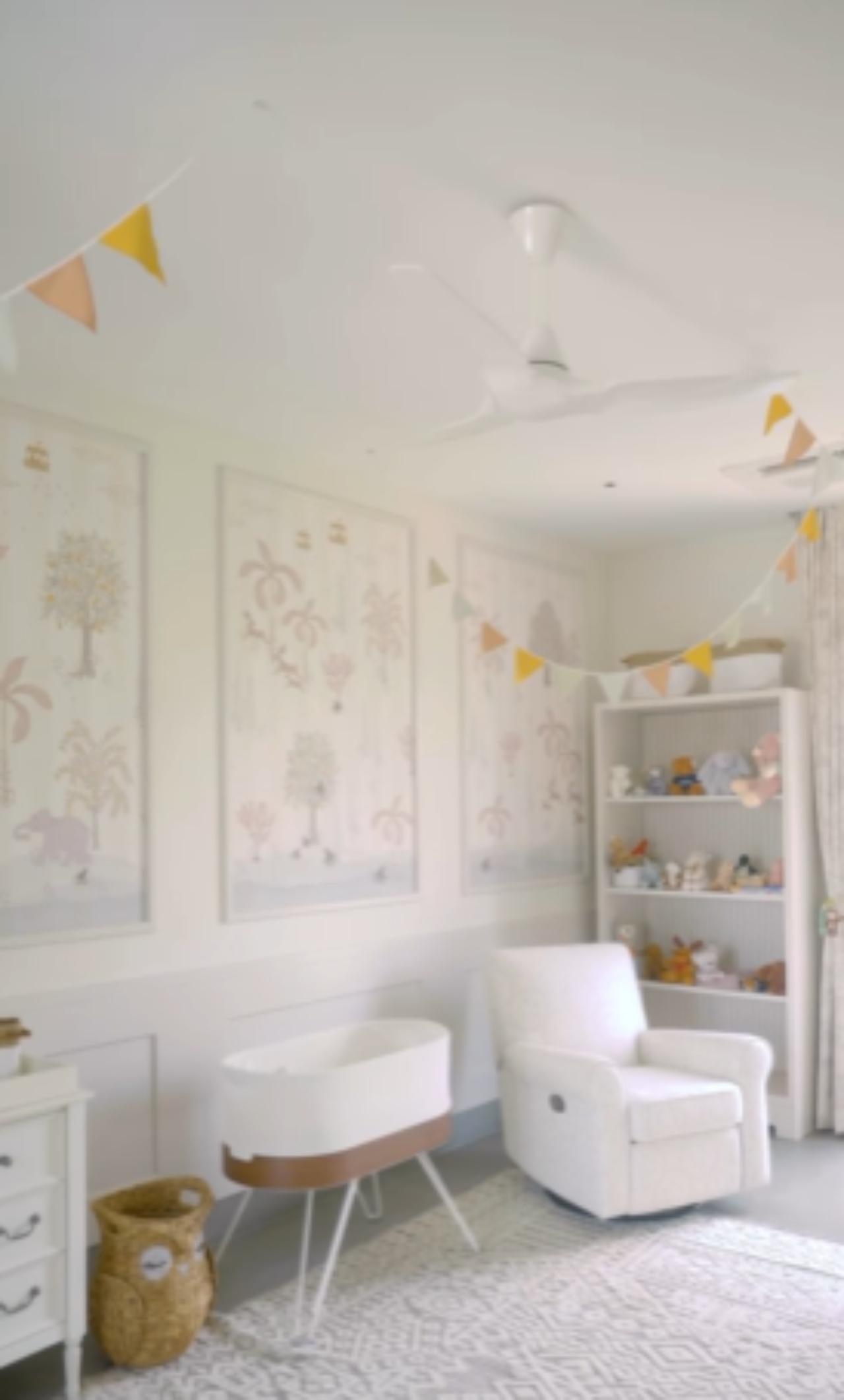 The couple also shared glimpses of the nursery they had envisioned for their baby. Ram Charan and Upasana are nature lovers and have a special reverence for the forest - as could also be seen through Klin Kara's naming ceremony decor. The video showed the making of the baby's forest-themed nursery, which had been designed with a minimalist theme and soothing, muted colour palette in mind