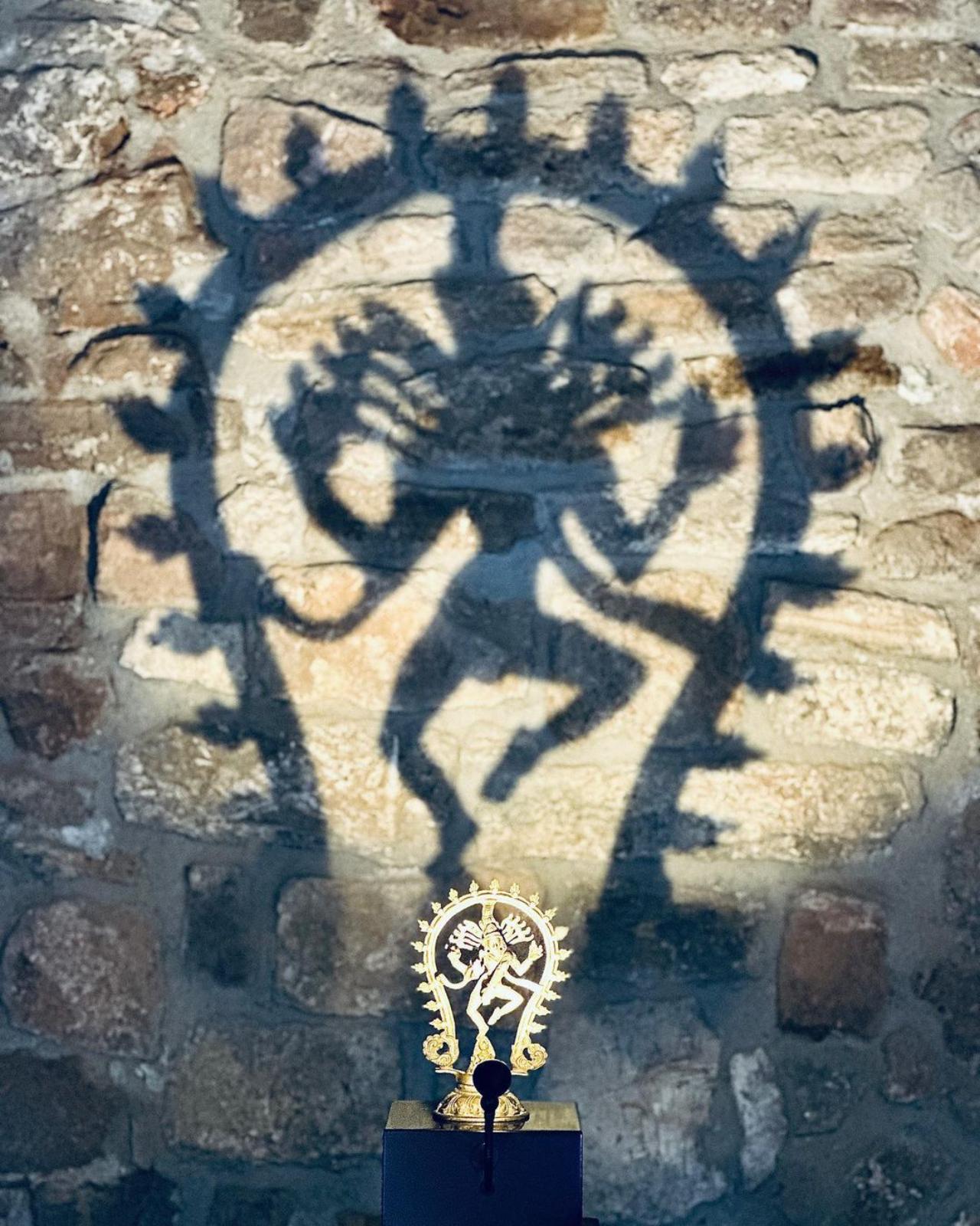 The trip also included a few spiritual pitstops. Malaika captured a beautiful photo of a Nataraja statue, with its shadow embossed on the stone behind it. Absolutely regal!