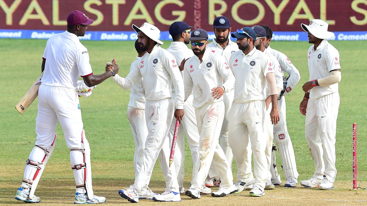 Out of the 99 Test matches played between India and West Indies, WI have won 30, India have won 23 while 46 matches have ended in a draw.