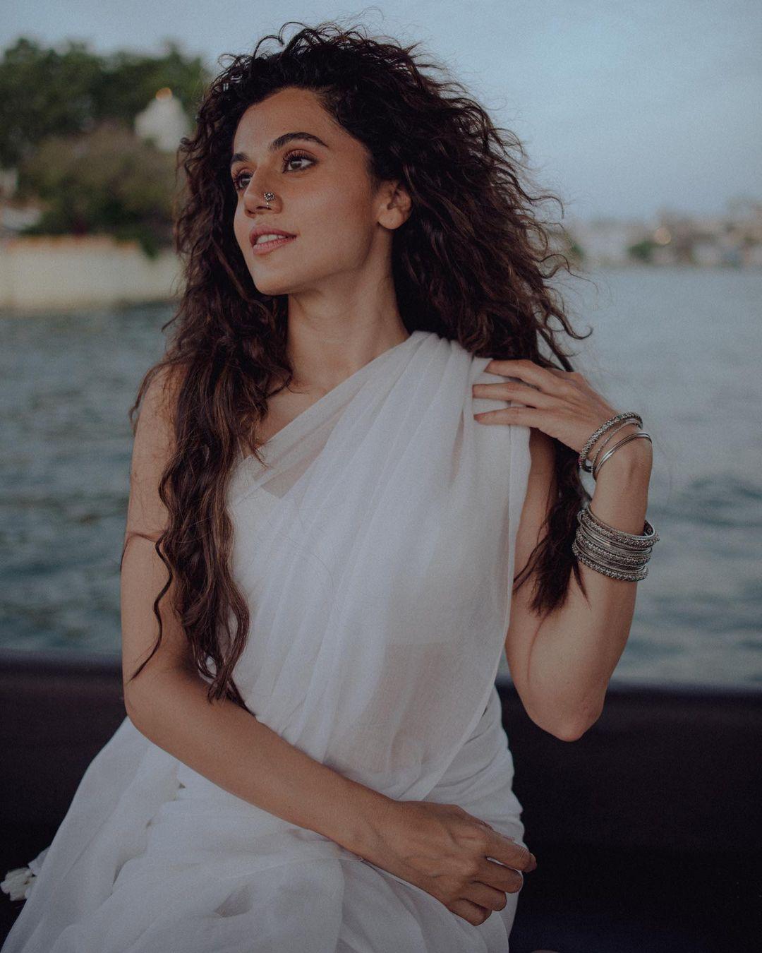 Taapsee Pannu's fashion evolution: from glamorous to effortlessly cool.