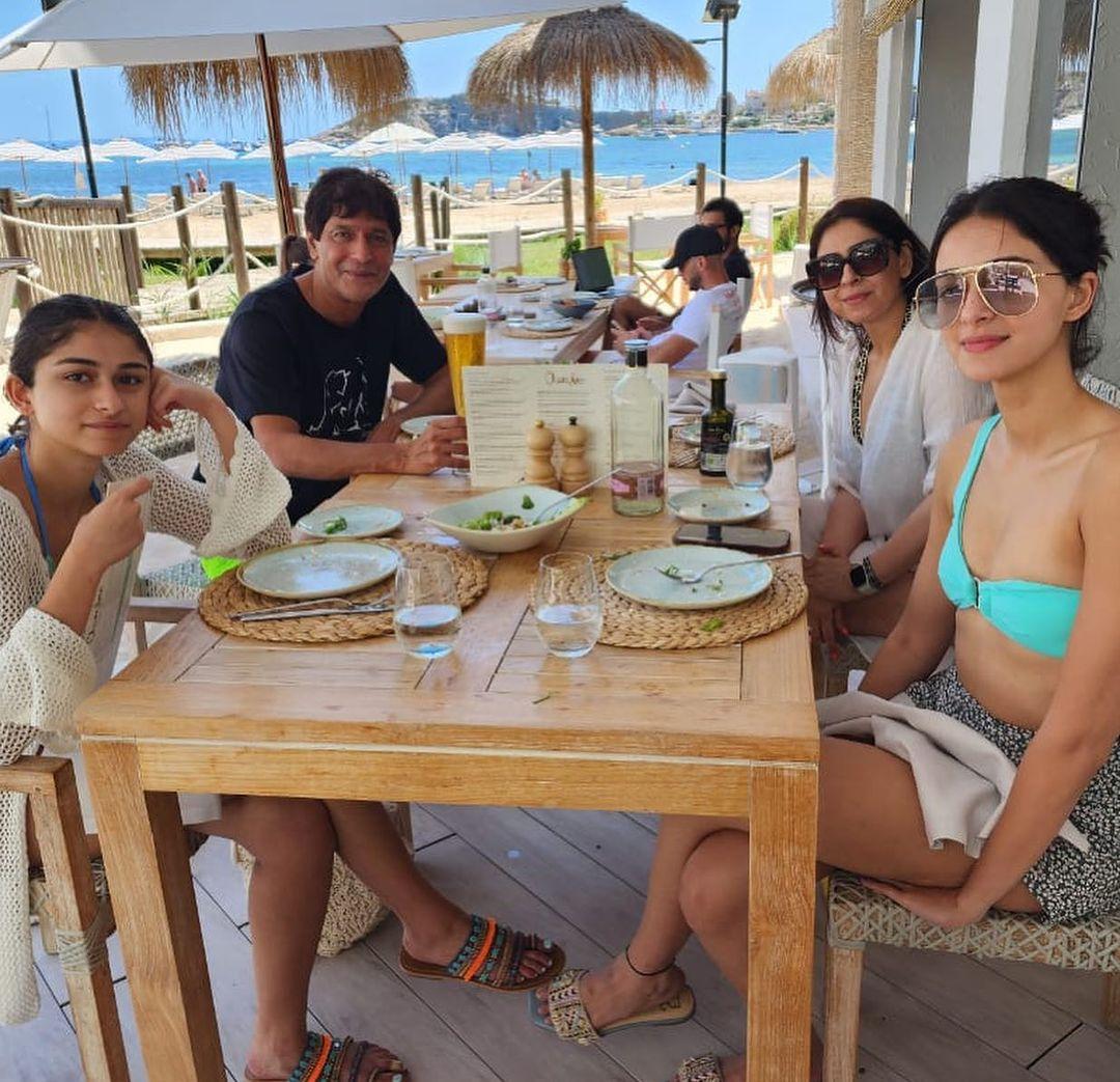 Amid swirling rumors of Ananya Panday and Aditya Roy Kapur's vacation in Spain, Bhavana Pandey has taken to social media to share heartwarming pictures of her family enjoying quality time in the scenic country. 