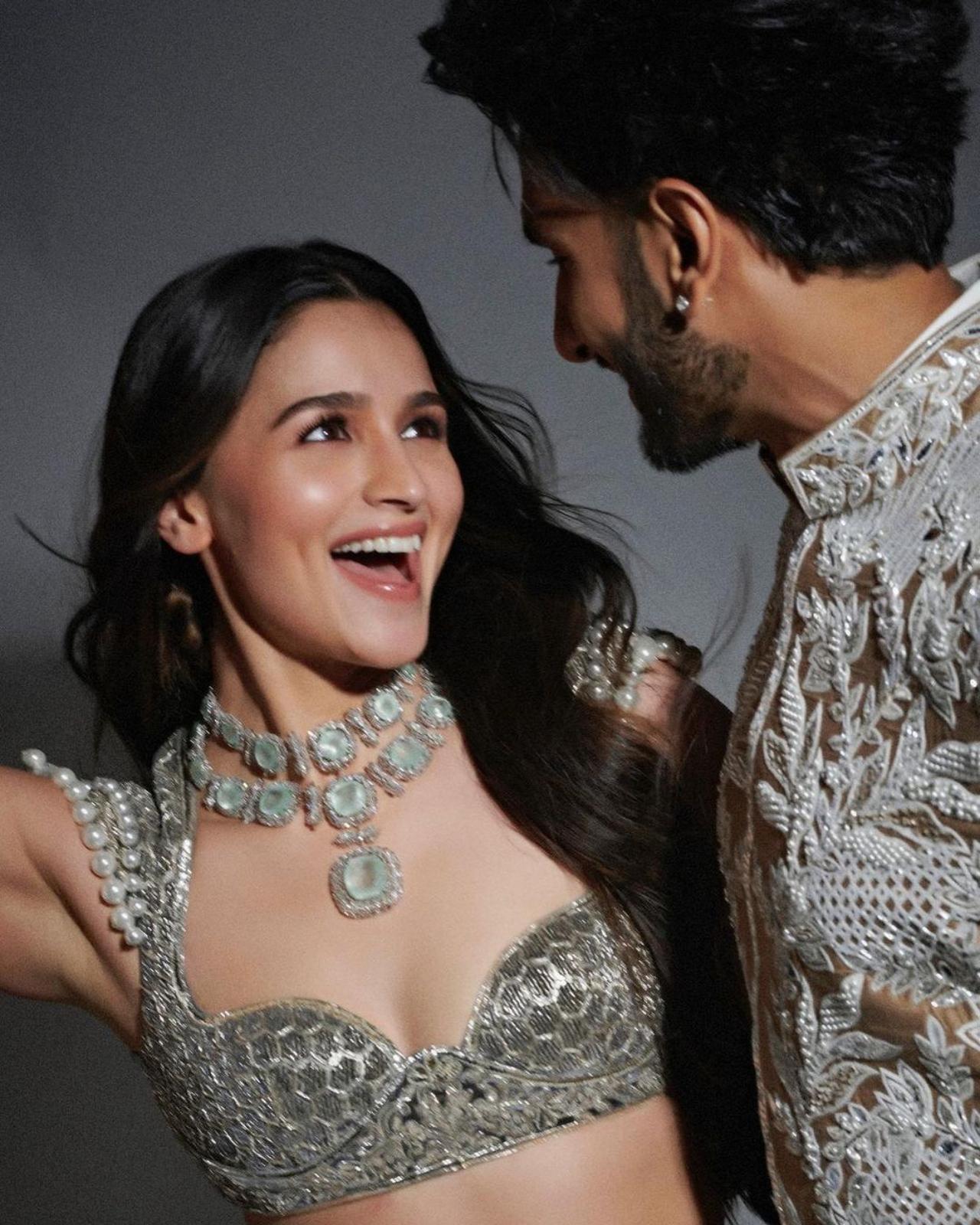 Alia and Ranveer also pulled out all the stops as they walked the ramp together for one of the industry's top fashion designers, Manish Malhotra