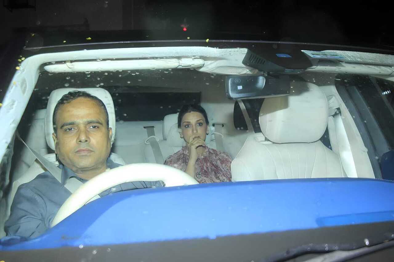 Sonali Bendre was spotted twice, the actress attended a special screening of 'Rocky Aur Rani Kii Prem Kahaani' post coming from Huma Qureshi's birthday bash