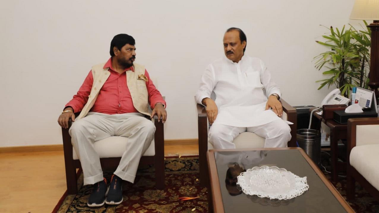 His support to NDA will further weaken MVA, says Ramdas Athawale after meeting Ajit Pawar