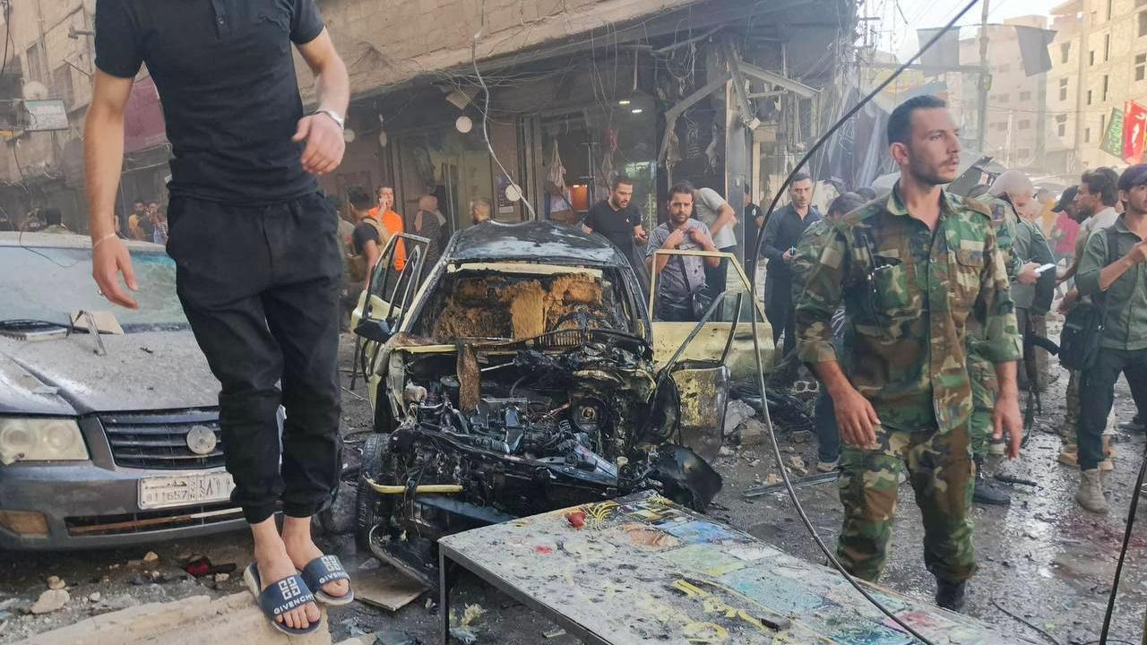 In Photos: Bomb blast near Shiite Muslim shrine in Damascus suburb kills five